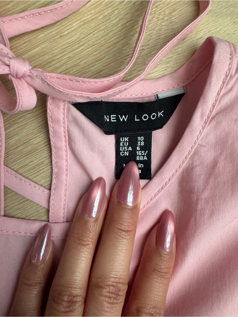 ASOS Mini Poplin Smock Dress in Light Pink - Picture 2 of 7